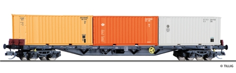 Tillig 18145 - TT - Containertragwagen Rgs 3910, DR, Ep. IV
